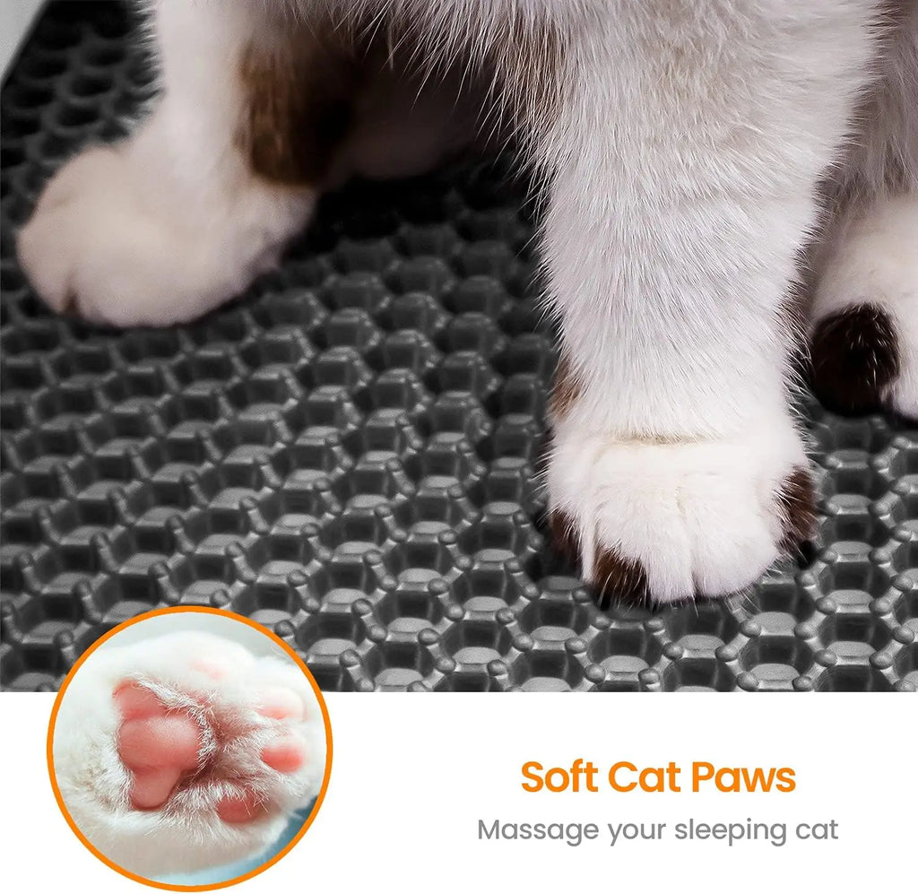 Cat Litter Mat Double Layer Pet Litter Box Waterproof Pet Mat Non-slip Sand Cat Pad Washable Bed Mat Clean Pad Products