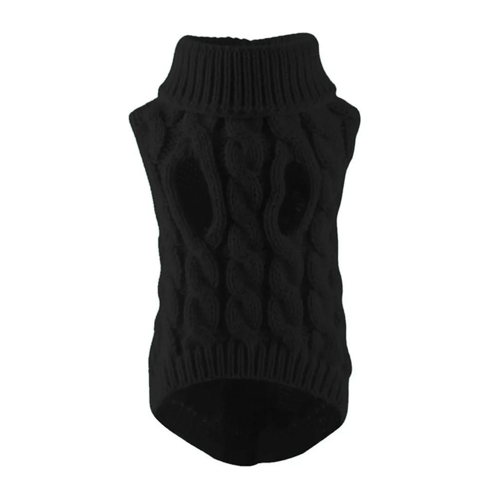 Dog Sweaters for Small Dogs Sweater Winter Dog Clothes Boy Chihuahua Yorkie Sweater Warm Pet Clothes Knitted Solid Puppy