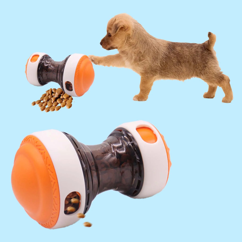 Dog Treat Dispenser Toy Adjustable Interactive Slow Feeder Rotating Rolling Puzzle Pet Toy for Dogs