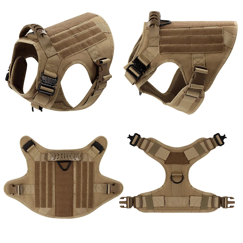 Military Large Dog Harness Pet German Shepherd Malinois Training Vest Tactical Medium Dog Harnesses Hunting For Dogs Accessories