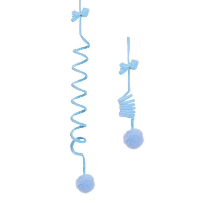 Pet Toy Interactive Cat Toys Funny Cat Stick Spring Rope Ball Plush Toy Interactive Play Training Toys Cats Supplies