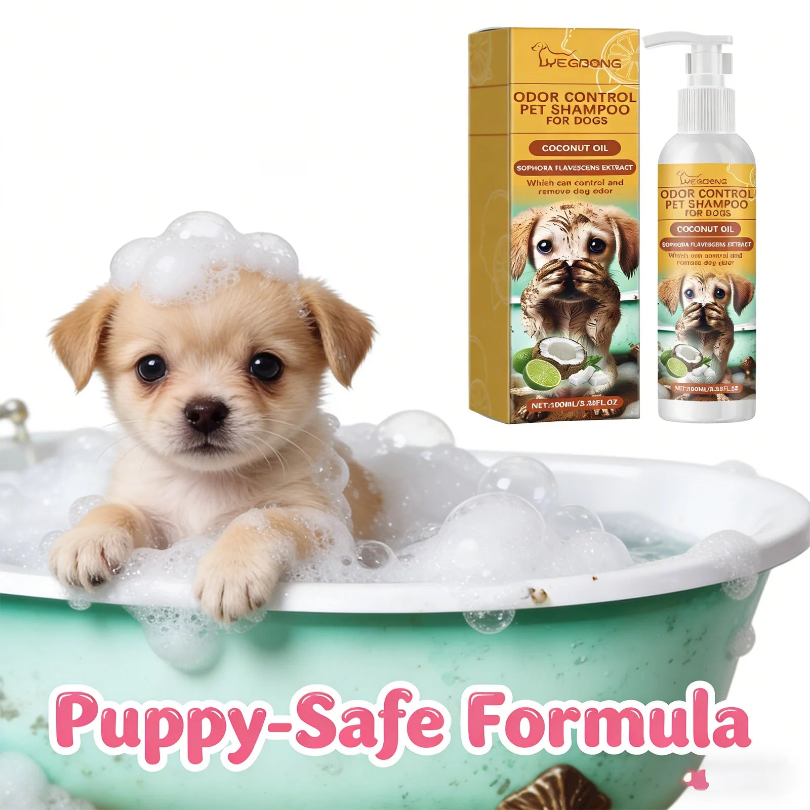 Hypoallergenic Dog Shampoo Removing Stain Eliminate Body Odors Relieve Itching Smooth Hair Without Tangling Pet Cleaning Shampoo