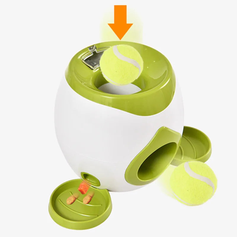 Dog Tennis Food Reward Machine Dog Interactive Training Smart Food Leaker Snack Machine Ball Machine Interactive Fun Dog Toy