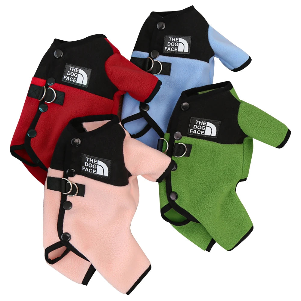 Dog Sweater Winter Clothes, Warm Plaid Shirt Puppy Coat for New Year Gift, Small Medium  breeds outfits